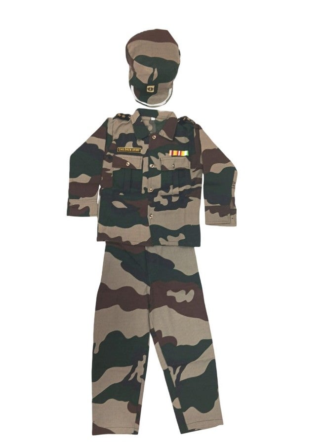 BookMyCostume 6pcs Military Dress for Kids Woodland Print | Independence Day Dress for kids | Army Dress for Kids | Community Helper Soldier Dress for Patriotic Events for Role Play | 7-8 Years - Image 5